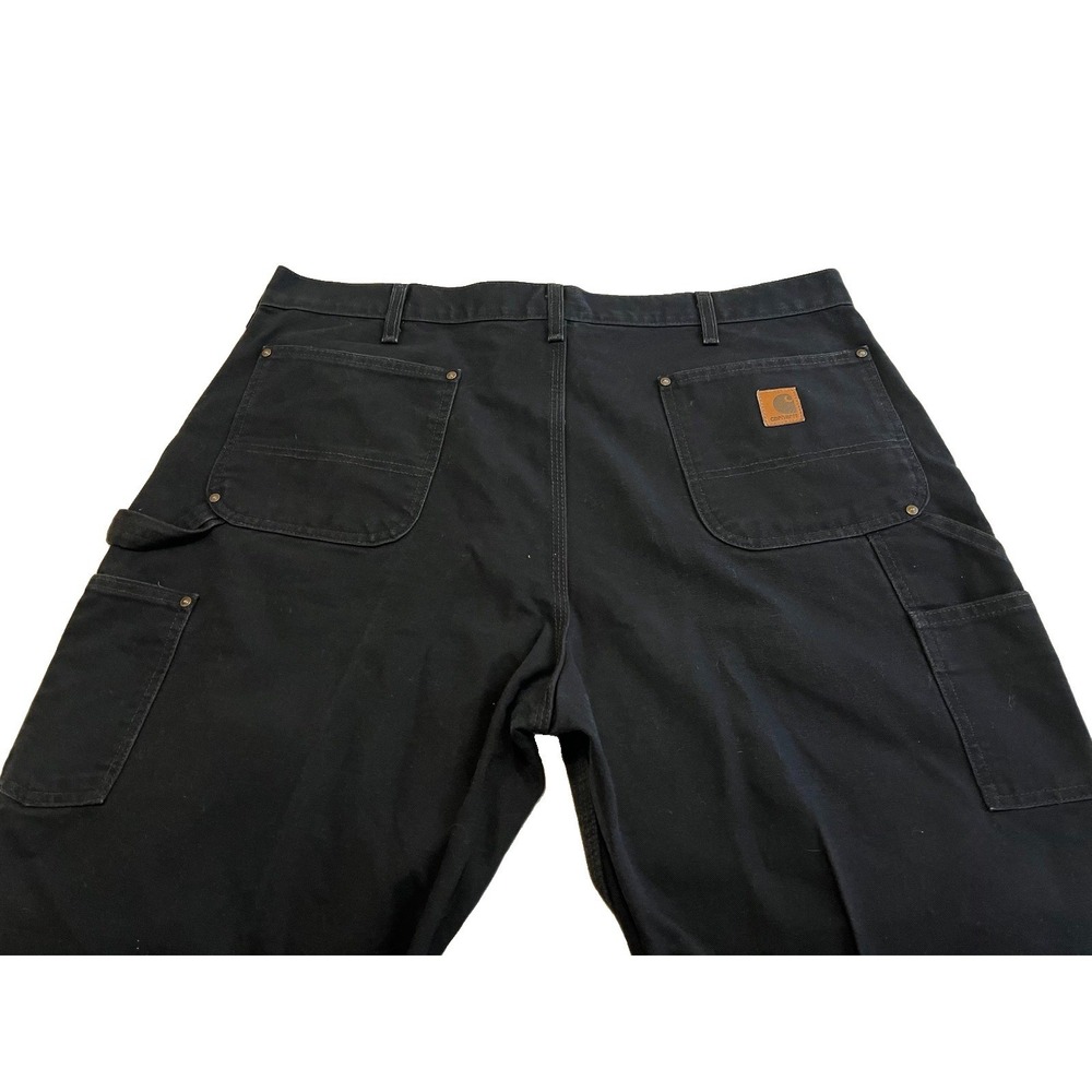 Carhartt Black Double Knees Loose Fit B136-BLK 40x32 Carpenter Pants - Picture 6 of 6